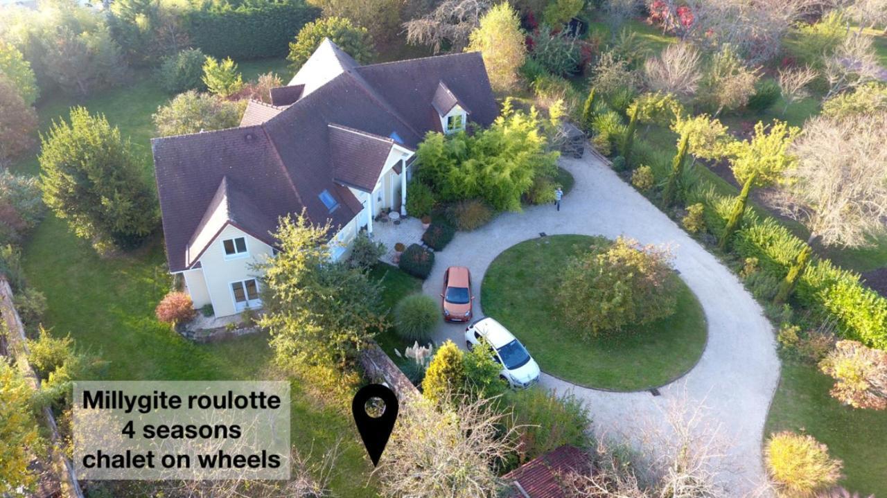 Millygite Roulotte - 4 Seasons Chalet-On-Wheels ภายนอก รูปภาพ